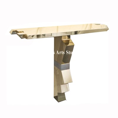 Italian luxury style furniture  stainless steel console table