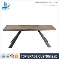 Modern rectangular wood dining table