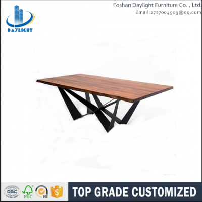 Wooden designs stainless steel dining room tables