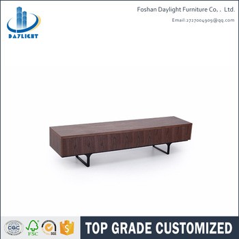 Living room furniture metal legs modern wooden tv cabinet