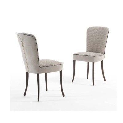 Modern dining chair for home and hotel fabric wooden chair