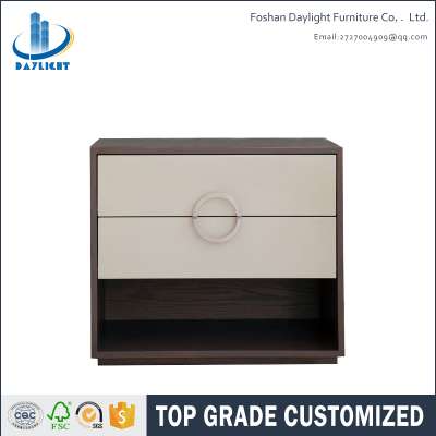 Modern design wooden table hotel nightstand bedside cabinet