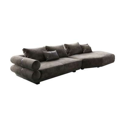 Modern top-leather couch living room sofa