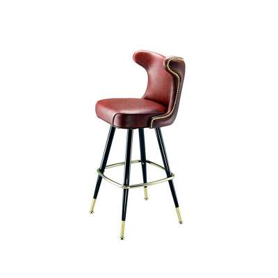 modern Furniture PU leather Chair living room stainless steel chair