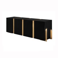 Modern style living room furniture veneer solid wood sideboard