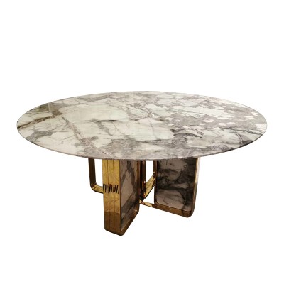 Italian luxury marble top dining tables dining room sets for home and hotel